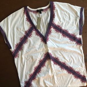 J Crew medium embroidered tunic